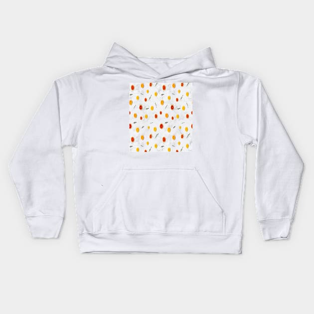 Citrus Fruits Kids Hoodie by BlackRose Store